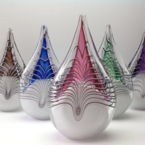 Kristal druppel groot