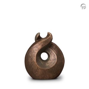 Keramische urn brons "Licht"