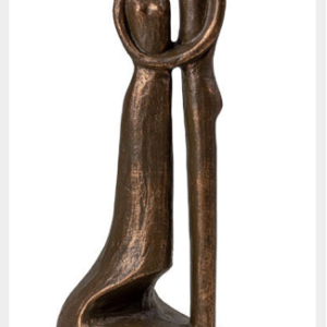 Keramische urn brons "Space between our love"