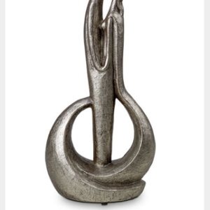 Keramische urn zilver "Love and Faith"